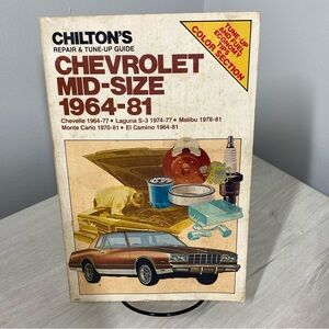 Chilton Chevy Mid Size Repair Manual 1964–1982 – Vintage 1981 PB – Classic Cars